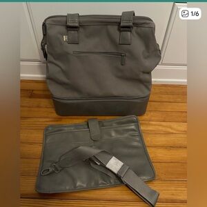 BEIS mini weekender in grey